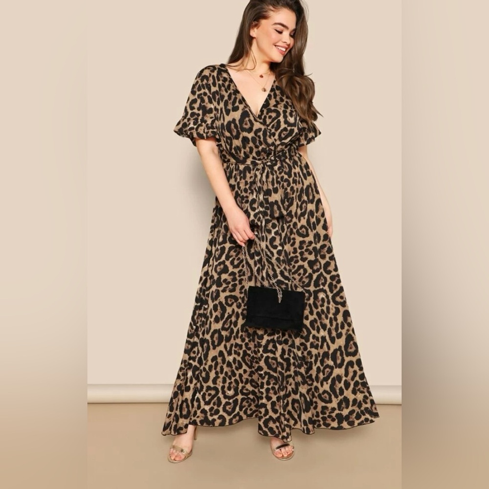 Leopard Print Maxi Dress